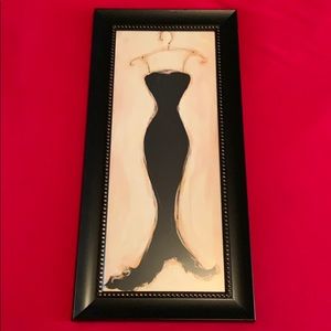Black dress framed picture